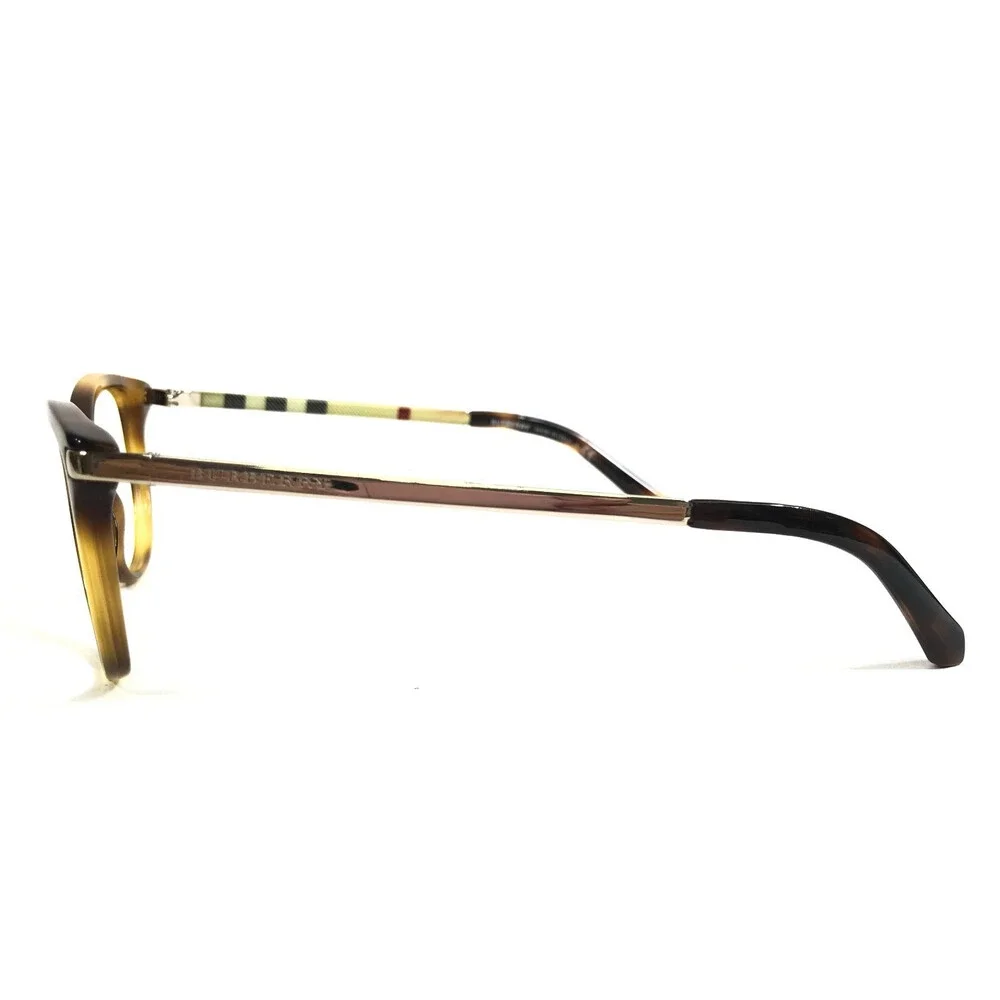 Burberry Eyeglasses Frames B2280 3316 Yellow Tortoise Gold Cat Eye 52-16-140